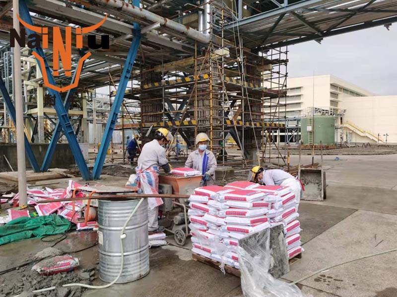 上海w66利来支座灌浆料的使用步骤